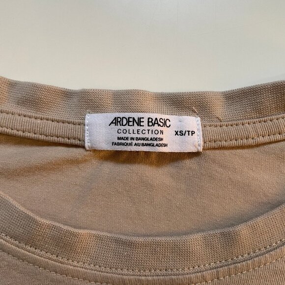 Nude/Tan Cropped T-shirt - Picture 4 of 5